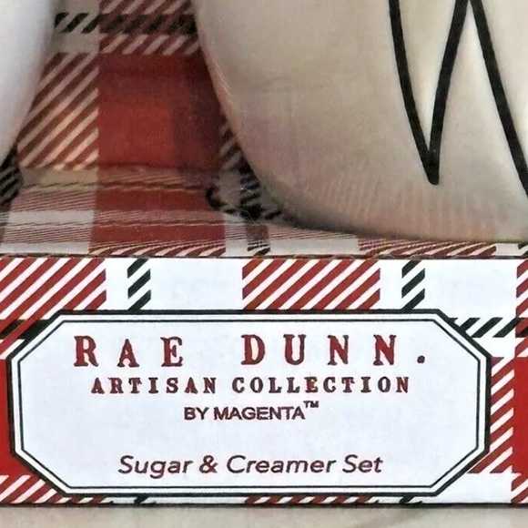 Rae Dunn by Magenta Sugar & Creamer Joy Wish Boxed Holiday Christmas Gift Set - Picture 2 of 6
